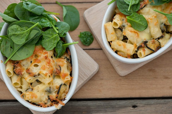 Zucchini mac & cheese