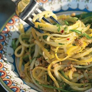 Zucchini noodles aglio et olio