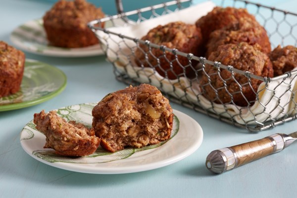 Zucchini oat muffins