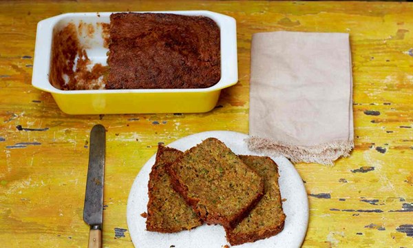 Zucchini olive oil bread