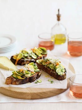 Zucchini pa amb tomàquet