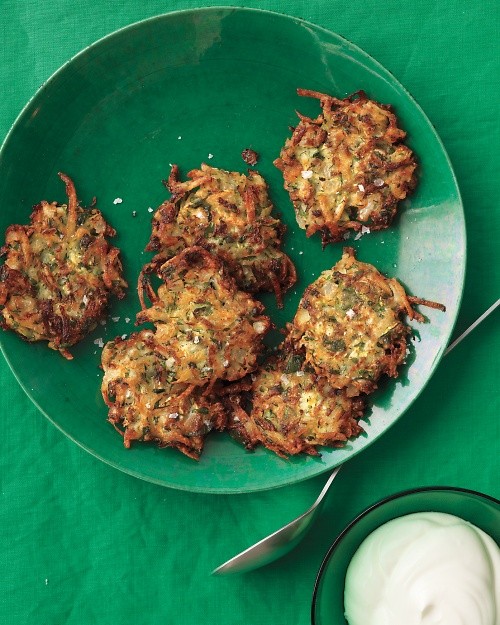Zucchini-Parmesan pancakes