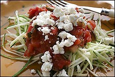 Zucchini 'pasta'