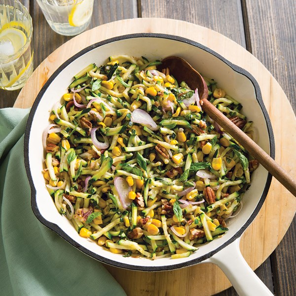 Zucchini-pecan sauté 