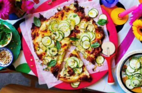Zucchini pizza bianca [Jenna Holmes]
