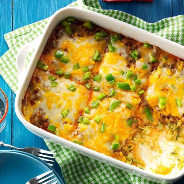 Zucchini pizza casserole