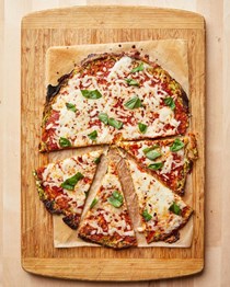 Zucchini pizza crust