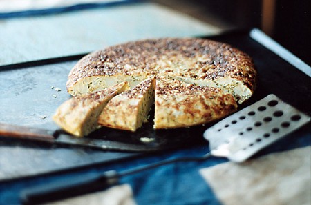 Zucchini-potato tortilla