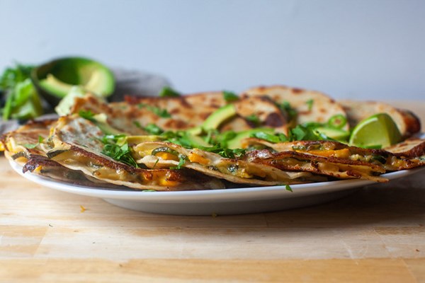 Zucchini quesadillas