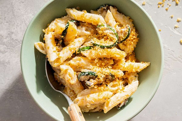 Zucchini ricotta pasta