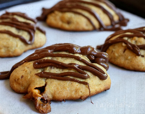Zucchini Snickers cookies
