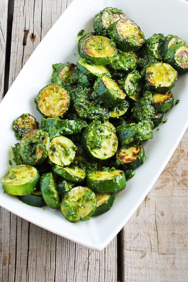 Zucchini with pesto