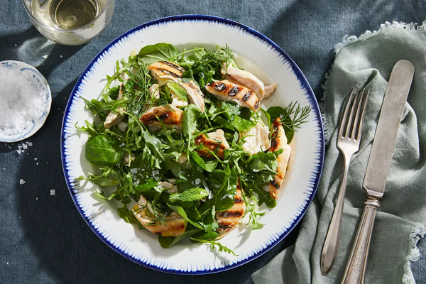 Zuni-inspired grilled chicken salad