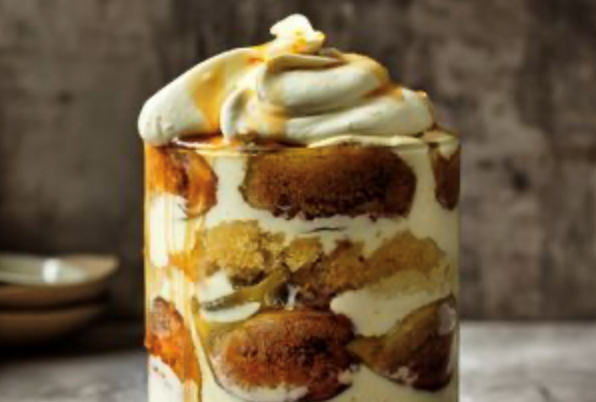 Zuppa Inglese with caramelised figs